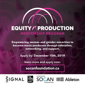 SOCAN Foundation Launches Program to Create Equity and Access for Female Music Producers