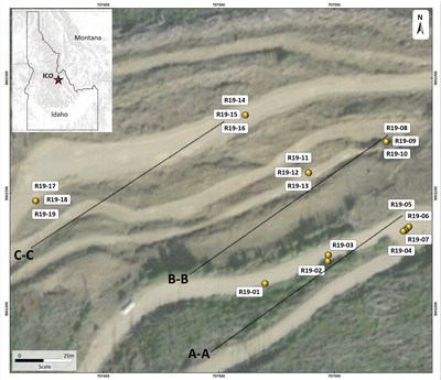 Figure 1: Plan of completed ICO 2019 Drilling (CNW Group/Jervois Mining Limited)