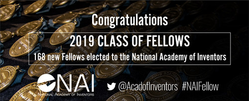 The National Academy of Inventors has named 168 prolific academic innovators from across the world to NAI Fellow status.