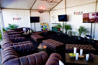 The PLLAY Lounge located in The Den of the Artist All Access area of Astroworld Festival