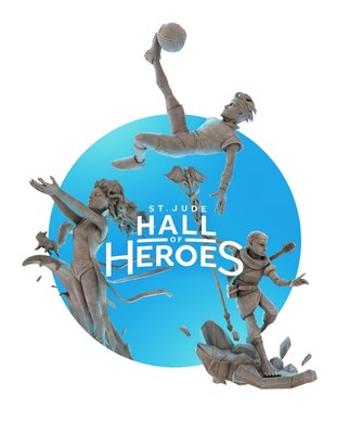 The St. Jude Hall of Heroes features floating islands, each with a unique 60-foot tall statue representing a St. Jude patient. The experience allows viewers to explore the islands, walk up to the statues and hear directly from patients and their families, celebrating the noble stories of real St. Jude patients who fought for their lives against childhood cancer and other life-threatening diseases.