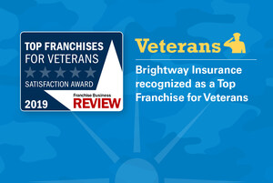 Brightway Insurance named a top franchise for veterans three years in a row