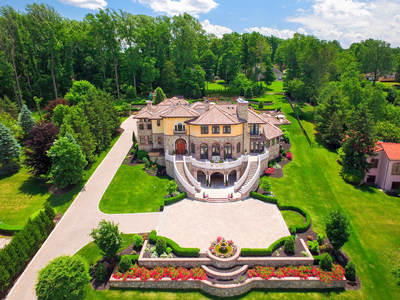 Platinum Luxury Auctions will offer this Tuscan-inspired estate in Warren, New Jersey at luxury auction on Saturday, Dec 14th. Previously asking $7.9 million, the property will now be sold to the highest bidder without reserve and regardless of price. The estate was custom built at a cost in excess of $12 million, and was designed to evoke the romance and beauty of the Italian countryside. More at NewJerseyLuxuryAuction.com.