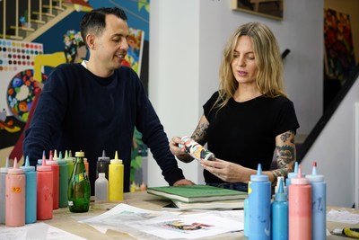 As the official Perrier ARTXTRA partners, wife and husband artist-team DABSMYLA reimagined Perrier’s iconic look with a vibrant new design for the brand’s new line of limited-edition packaging.