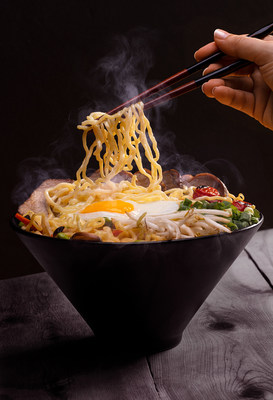 Ramen lovers will rejoice with P.F. Chang's two new bowls: Spicy Miso Ramen and Tonkotsu Ramen. Tonkotsu Ramen, pictured here, is made with a creamy tonkotsu pork broth, shiitakes, edamame, carrots, bean sprouts, tomatoes and green onion.