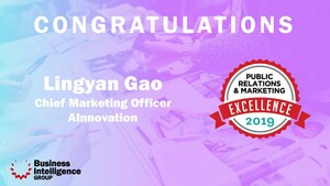 AInnovation CMO Lingyan Gao Wins a 2019 Public Relations and Marketing Excellence Award