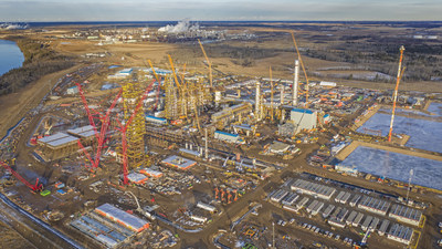 Inter Pipeline's 2020 capital budget will focus largely on continued progress at the Heartland Petrochemical Complex, which is over half way complete. (CNW Group/Inter Pipeline Ltd.)