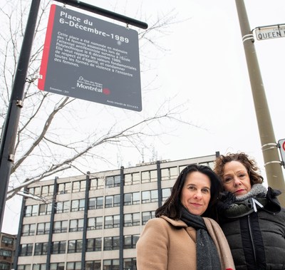 Montréal inaugure une nouvelle plaque à la place du 6-décembre-1989