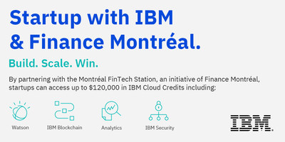 Finance Montréal and IBM have announced a new partnership which will help FinTech start-ups in Montreal accelerate their growth. (CNW Group/IBM Canada Ltd.)