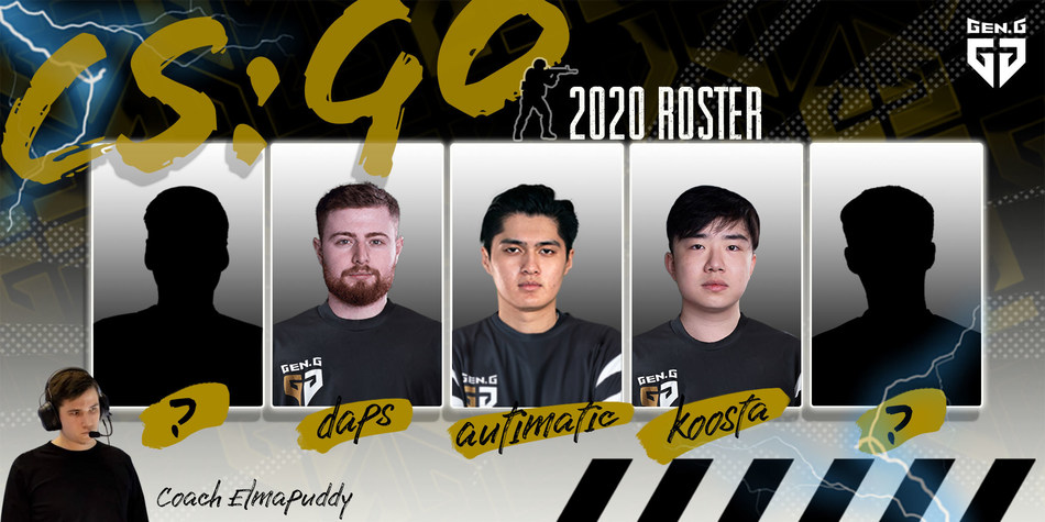 Gen.G Announces its First CSGO Team