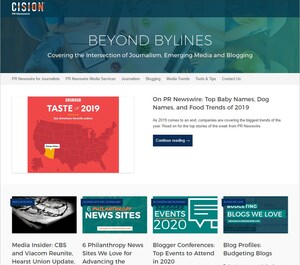 Cision PR Newswire's Beyond Bylines Blog Featured in Feedspot's List of Top Journalism Blogs