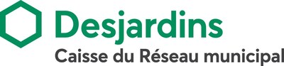 Logo : La Caisse Desjardins du Rseau municipal (Groupe CNW/Fondation des pompiers du Qubec pour les grands brls)