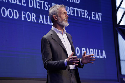 Guido Barilla, President of Barilla Foundation during his speech at the 10 International Forum on Food and Nutrition