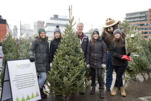 Forests Ontario Celebrates National Christmas Tree Day with Smokey Bear at the Toronto Christmas Market