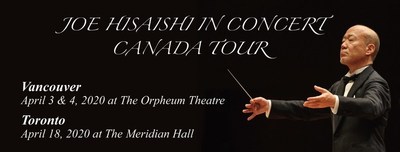 Joe Hisaishi sera en tourne au Canada en 2020 (PRNewsfoto/Willow Arts)