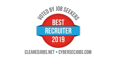 Best Recruiters as voted by job seekers attending Cleared Job Fairs and Cyber Job Fairs