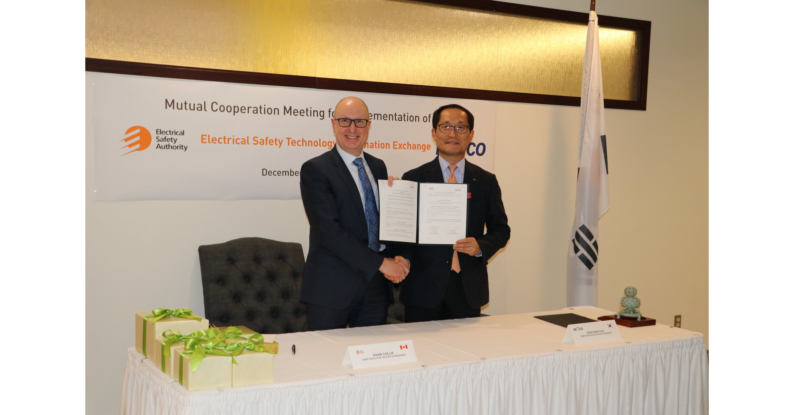 Electrical Safety Authority and Korea Electrical Safety ...