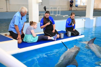 Clearwater Marine Aquarium; Fisherman who saved Winter the Dolphin has emotional reunion with his Great Niece, who is inspired by Winter to fight her own health battles.
