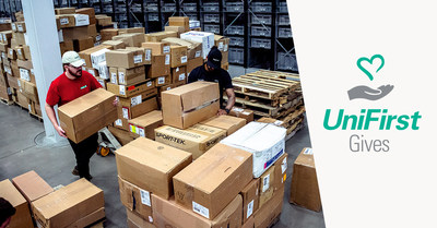 UniFirst-Owensboro, KY, employee Team Partners are busy packing and shipping more than 79,000 garments totaling over $2 million dollars to area nonprofits in Owensboro that aid the homeless just in time for the holiday season.