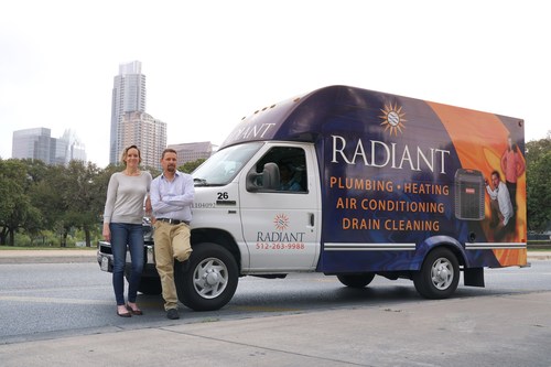 Radiant Plumbing owners, Brad and Sarah Casebier, host a drawing to select the internal department that receives the honor of choosing which community in the world receives a project donation. To date, the company has provided donations for five water projects.