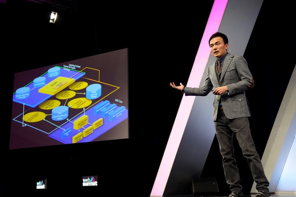 Derek Li, Founder and Chief Educational Technology Scientist of Squirrel AI Learning, Delivered a Speech