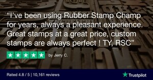 Rubber Stamp Champ Shows Astronomical Review Numbers