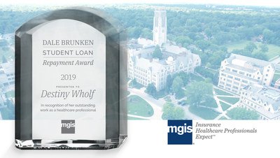 Disability insurance program manager MGIS confers $10,000 award to disrupt student debt, honor its late founder and celebrate 50 years leading the marketplace in disability insurance for healthcare professionals.