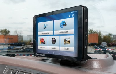 The new Rand McNally TND Tablet 85 is the first of the company's 6th generation of truck navigation devices for professional drivers.