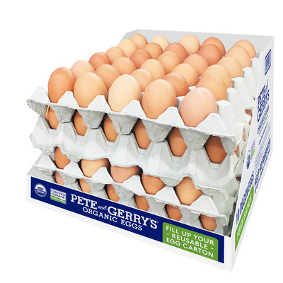 Pete and Gerry's Organic Eggs Reusable Carton Flats for Loose Eggs