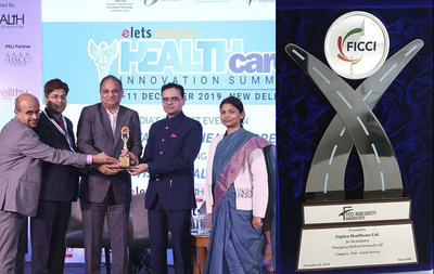 Ziqitza Healthcare Ltd bags two prestigious healthcare awards at the FICCI Road Safety Awards and Elets Annual Healthcare Excellence Awards 2019