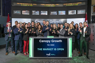Canopy Growth Corporation Opens the Market (CNW Group/TMX Group Limited)