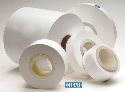 Celgard®塗層和無塗層幹法微孔隔膜，主要用於電動汽車、儲能系統及其他應用的各種鋰離子電池。