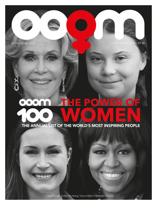 OOOM Magazine's new issue with the OOOM 100: THE WORLD'S MOST INSPIRING PEOPLE list (www.ooom.com) (PRNewsfoto/OOOM Holding GmbH)