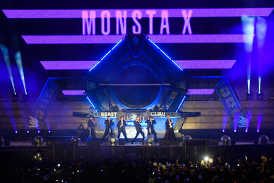 Monsta X performing at MDL Beast, a three-day festival in Riyadh, Saudi Arabia, bringing together the best in music, performing arts and culture. (PRNewsfoto/MDL Beast Festival)