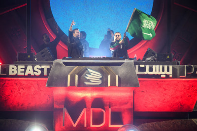 Sebastian Ingrosso and Salvatore Ganacci play a back to back set as they close the final day of MDL Beast, a three day festival in Riyadh, Saudi Arabia, bringing together the best in music, performing arts and culture. (PRNewsfoto/MDL Beast Festival)