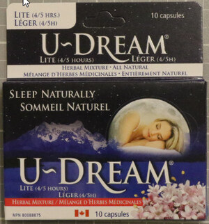 Advisory - Health Canada warns Canadians about U-Dream herbal sleep-aid products after tests detect a substance similar to a prescription insomnia drug, which may pose serious health risks