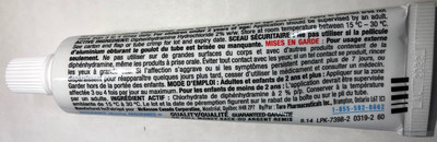 Back of tube with incorrect warning (CNW Group/Health Canada)