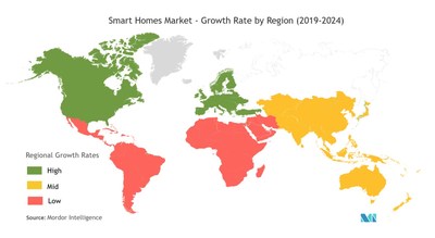 Smart Homes Market - Geographical Segmentation