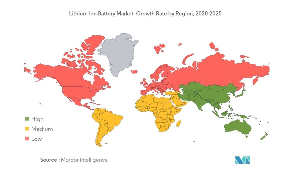 Lithium-Ion Battery Market Expected To Grow At A CAGR Of 