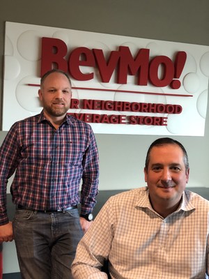 Josiah Knutsen (left) has been appointed to succeed Dimitri Haloulos (front) as president and CEO of the California-based beverage retailer BevMo!