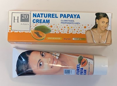 H20 Jours Naturel Papaya Cream (outer carton and tube) (CNW Group/Health Canada)