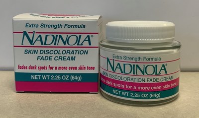 Nadinola Extra Strength Formula Skin Discolouration Fade Cream (outer carton) (CNW Group/Health Canada)