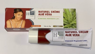 H20 Jours Naturel Crème Aloé Véra (emballage extérieur et tube) (Groupe CNW/Santé Canada)