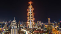 Emaar lit up the Downtown Dubai skyline with an unforgettable and record-breaking eight-minute and forty-three-second-long New Year’s Eve Show on Burj Khalifa, the world’s tallest building delighting billions of people around the globe