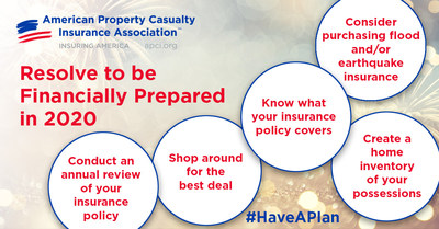 APCIA urges you to follow these five steps to be financially prepared in 2020.