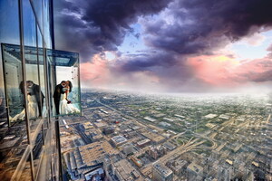 Love on The Ledge: Skydeck Chicago Toasts to Love in the Sky with Fifth Annual Valentine's Day Contest