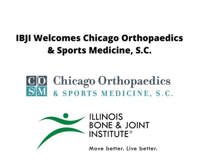 Illinois Bone & Joint Institute welcomes Chicago Orthopaedics & Sports Medicine, S.C. as of January 1st, 2020.