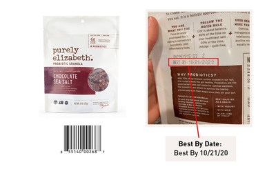 Purely Elizabeth is initiating a voluntary recall of their Chocolate Sea Salt Probiotic Granola due to a mislabeling error that has resulted in an undeclared allergen.