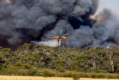 Six S-64 Air Crane® Helicopters Continue Fight in Australia Six S-64 Air Crane® Helicopters Continue Fight in Australia