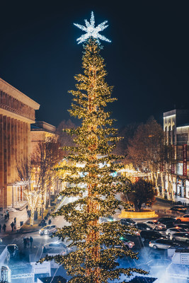 Tbilisi’s Main Christmas Tree (Photographs by Davit Tabagari) (PRNewsfoto/Tbilisi City Hall)